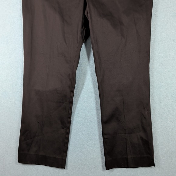 Lauren Ralph Lauren Womens Size 16W Chocolate Brown Straight Leg Pants - Picture 4 of 16